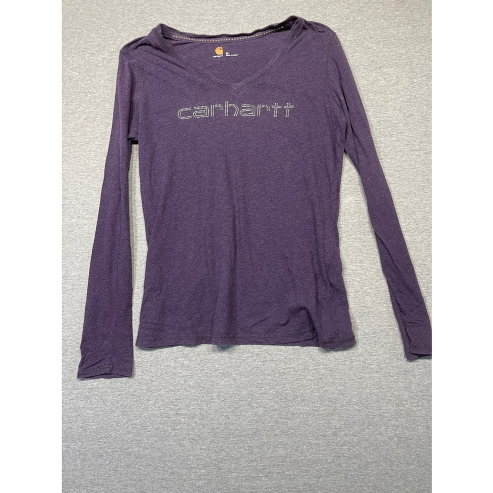Women's Carhartt Long Sleeve T-Shirt Purple M